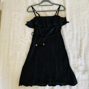 ✨SOLD✨Juicy Couture Black Ruffle Tiered Midi Dress